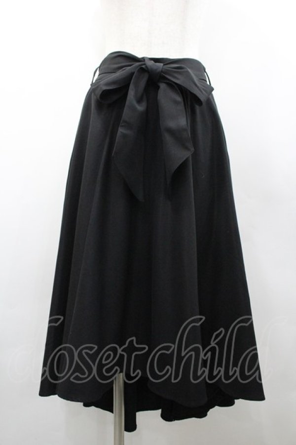 画像1: axes femme / ポケットフィッシュテールスカート  黒 I-26-02-28-111-AX-SK-SA-ZI (1)