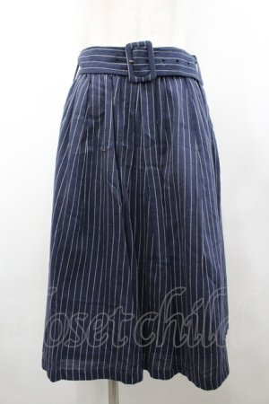 画像: axes femme / ストライプスカート  ネイビーＸ白 I-26-02-28-113-AX-SK-SA-ZI