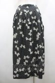 画像2: INGEBORG / ドットリボンプリントスカート  黒Ｘ白 I-26-02-28-116-LO-SK-SA-ZI (2)
