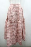 画像1: PINK HOUSE / チェックサイドリボンスカート  ピンクチェック I-26-02-28-117-LO-SK-SA-ZI (1)