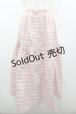 画像: PINK HOUSE / チェックサイドリボンスカート  ピンクチェック I-26-02-28-117-LO-SK-SA-ZI