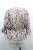 画像2: LIZ LISA / ローズブーケ総柄シフォントップス  ピンクＸ青 I-26-02-28-012-LO-TO-SA-ZI (2)