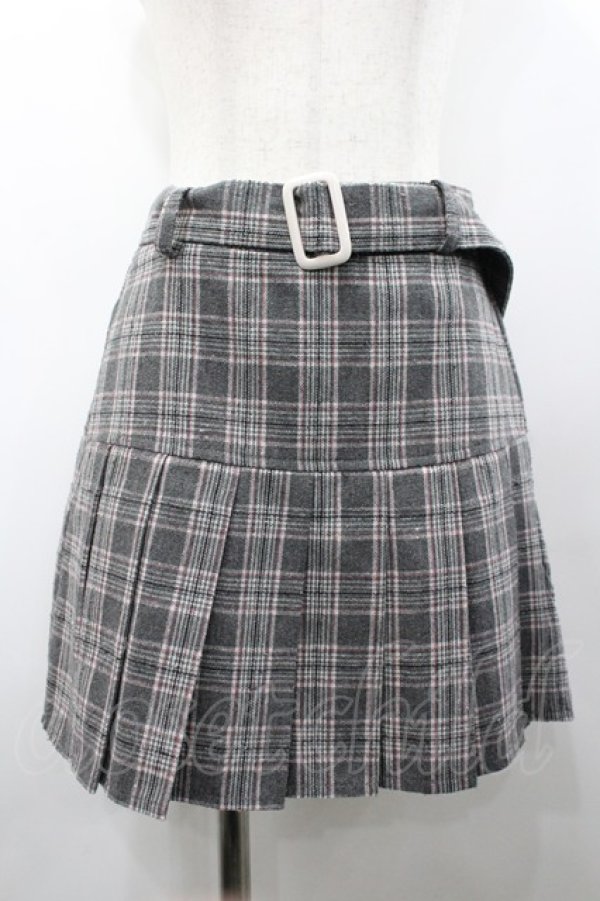 画像1: Jnorii / チェックプリーツスカパン  グレーチェック I-26-02-28-120-LO-PA-SA-ZI (1)