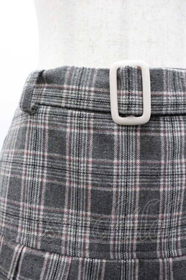 画像3: Jnorii / チェックプリーツスカパン  グレーチェック I-26-02-28-120-LO-PA-SA-ZI (3)