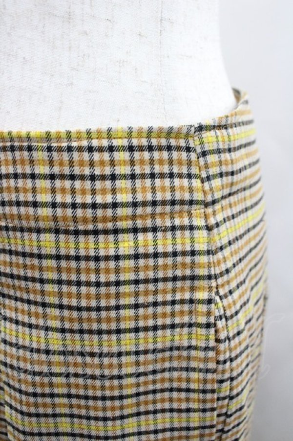 画像3: Candy Stripper / CHECK TACKED PANTS 1 ブラウン I-26-02-28-121-PU-PA-SA-ZI (3)