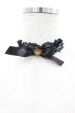 画像1: Angelic Pretty / レースハートチャームチョーカー  黒 I-26-02-28-126-AP-AC-SA-ZI (1)