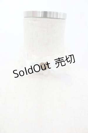 画像: Angelic Pretty / レースハートチャームチョーカー  白 I-26-02-28-127-AP-AC-SA-ZI