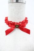 画像1: Angelic Pretty / レースハートチャームチョーカー  赤Ｘゴールド I-26-02-28-128-AP-AC-SA-ZI (1)