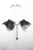 画像2: Chill Outs / リボンストーンレースチョーカー  黒 I-26-02-28-129-LO-AC-SA-ZI (2)
