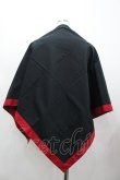 画像2: WONDERFUL WORLD / ロゴ&薔薇刺繍大判スカーフ  ブラック×レッド I-26-02-28-133-LO-ZA-SA-ZI (2)