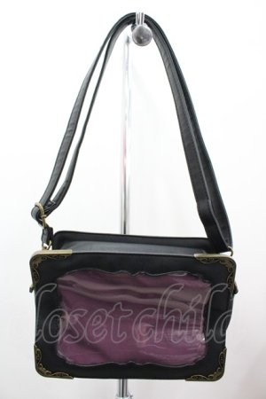 画像: axes femme kawaii / クリアショルダーバッグ  黒 I-26-02-28-145-AX-BG-SA-ZI