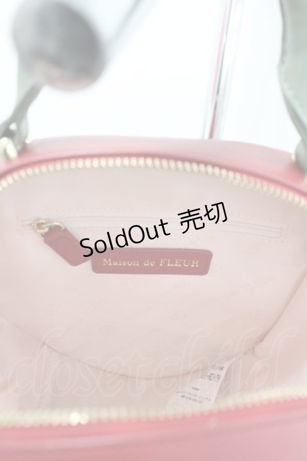 画像3: Maison de FLEUR / いちごパールショルダーバッグ  赤 I-26-02-28-147-LO-BG-SA-ZI (3)