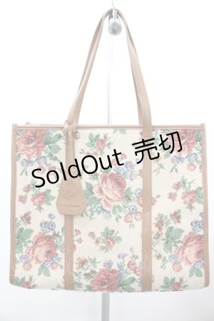 画像: axes femme / ジャガードトートバッグ  ブラウン I-26-02-28-149-AX-BG-SA-ZI