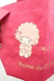 画像2: Maison de FLEUR / あざとMy Sweet Pianoサイドリボントート  濃ピンク I-26-02-28-152-LO-BG-SA-ZI (2)