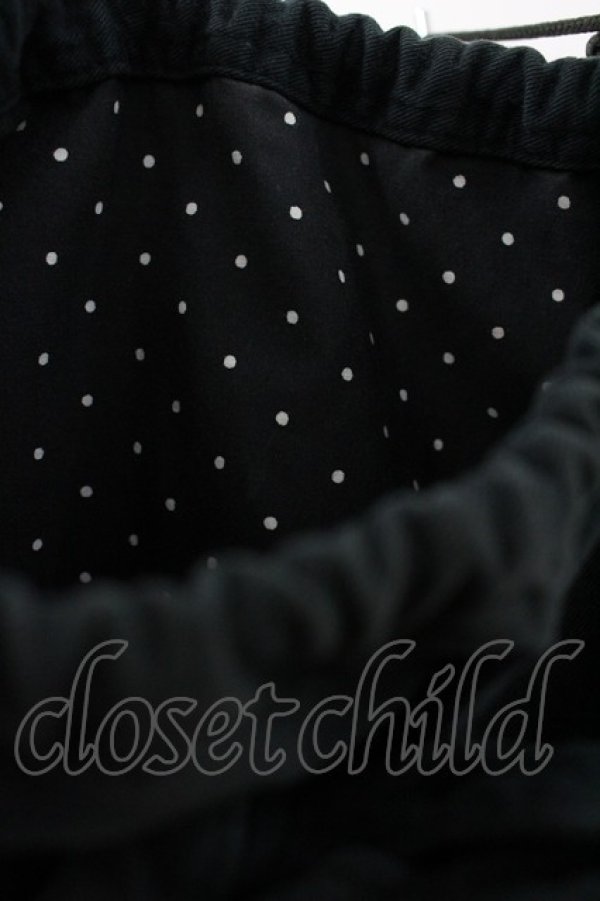 画像2: PINK HOUSE / リボン&ロゴ巾着  黒 I-26-02-28-154-LO-ZA-SA-ZI (2)