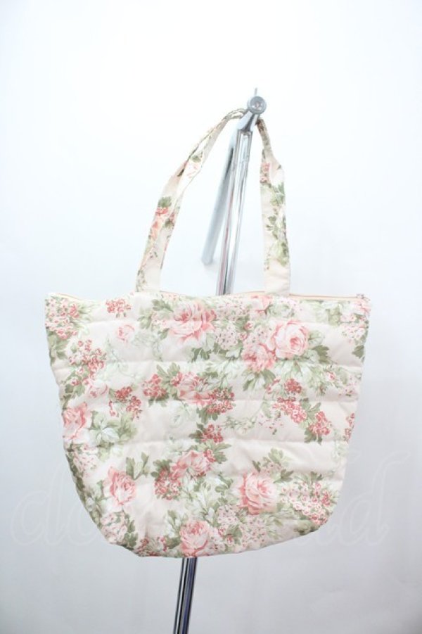 画像2: PINK HOUSE / 薔薇プリントトートバッグ  ピンク I-26-02-28-160-LO-BG-SA-ZI (2)