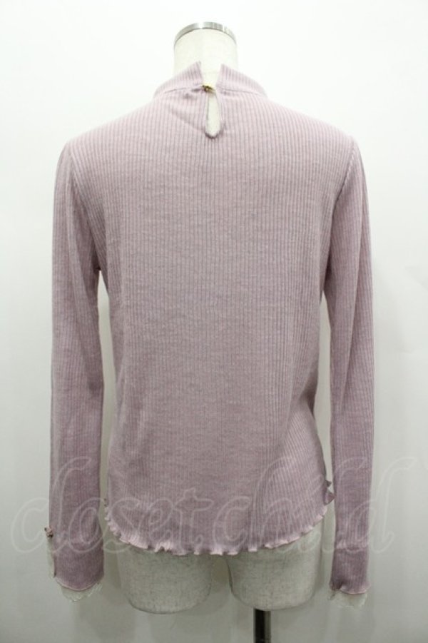 画像2: axes femme / バラボトルネックプルオーバー  ピンク I-26-02-28-016-AX-TO-SA-ZI (2)