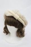 画像1: LIZ LISA / リボンニットベレー帽  アイボリー I-26-02-28-164-LO-AC-TE-ZI (1)
