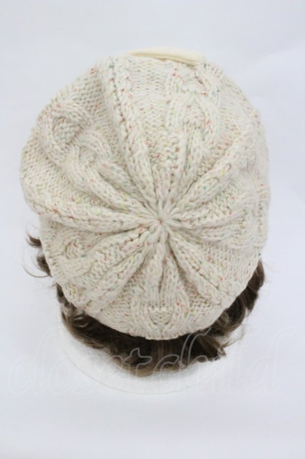画像2: LIZ LISA / リボンニットベレー帽  アイボリー I-26-02-28-164-LO-AC-TE-ZI (2)