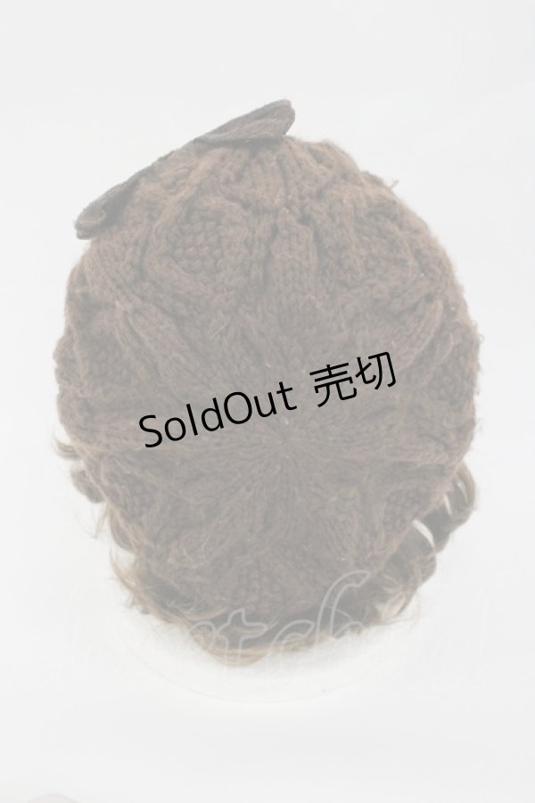 画像2: LIZ LISA / リボンニットベレー帽  ブラウン I-26-02-28-166-LO-AC-TE-ZI (2)