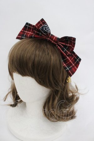 画像: Angelic Pretty / British Bearカチューシャ  赤 I-26-02-28-171-AP-AC-SA-ZI