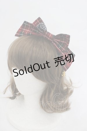 画像: Angelic Pretty / British Bearカチューシャ  赤 I-26-02-28-171-AP-AC-SA-ZI