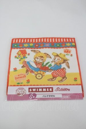 画像: SWIMMER / SWIMMER Ribbonハンドタオル   I-26-02-28-193-EL-ZA-SA-ZT0304X