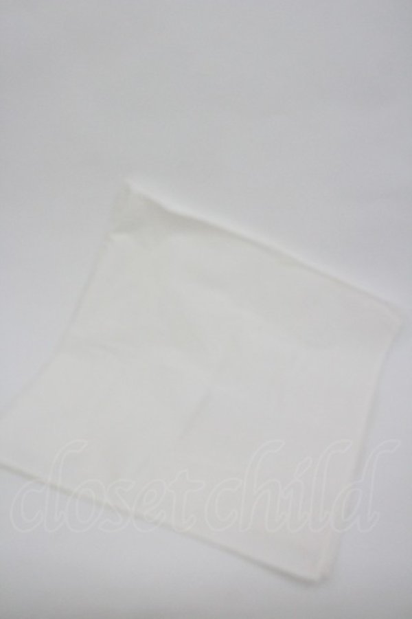 画像2: WONDERFUL WORLD / ポケット付き大判スカーフ  ホワイト I-26-02-28-198-LO-ZA-SA-ZI (2)