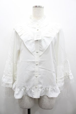 画像: axes femme / 姫袖風フレア袖ブラウス F 白 I-26-02-28-019-AX-BL-SA-ZI