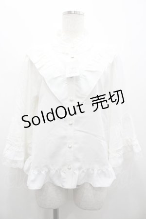 画像: axes femme / 姫袖風フレア袖ブラウス F 白 I-26-02-28-019-AX-BL-SA-ZI