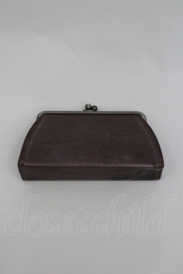 画像2: Jean Paul GAULTIER / ニューローズガマ口ミニポーチ  パープル I-26-02-28-203-GO-ZA-SA-ZI (2)