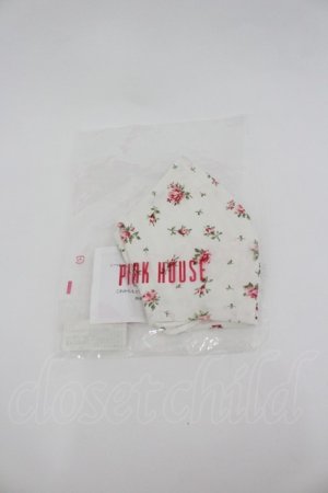 画像: PINK HOUSE / マスク  白 I-26-02-28-207-LO-ZA-SA-ZT0304X
