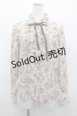 画像: axes femme / ミュルーズ染色美術館コラボブラウス  ベージュ I-26-02-28-020-AX-BL-SA-ZI