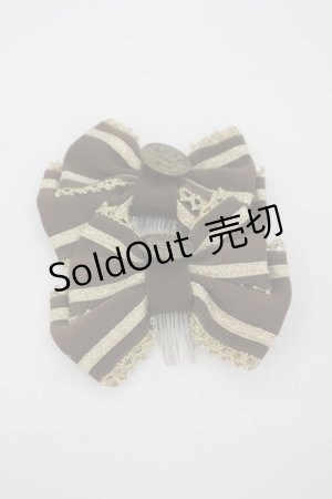 画像: Angelic Pretty / ヴィンテージクラウンボタンコーム  ブラウン I-26-02-28-218-AP-AC-SA-ZI