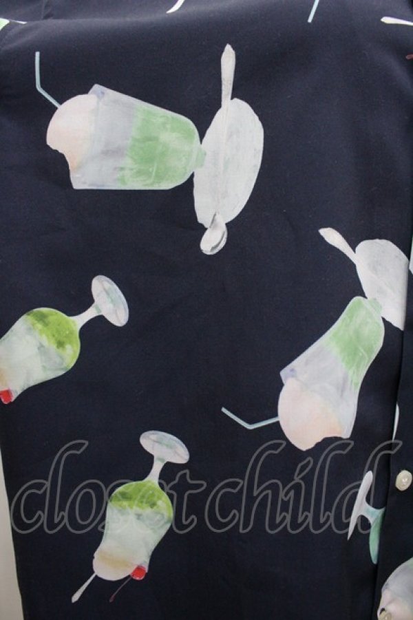 画像3: AXES-X / クリームソーダPT半袖シャツ  ネイビー I-26-02-28-027-LO-BL-SA-ZI (3)