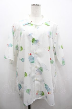 画像: AXES-X / クリームソーダPT半袖シャツ M 白 I-26-02-28-028-LO-BL-SA-ZI