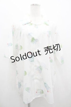 画像: AXES-X / クリームソーダPT半袖シャツ M 白 I-26-02-28-028-LO-BL-SA-ZI