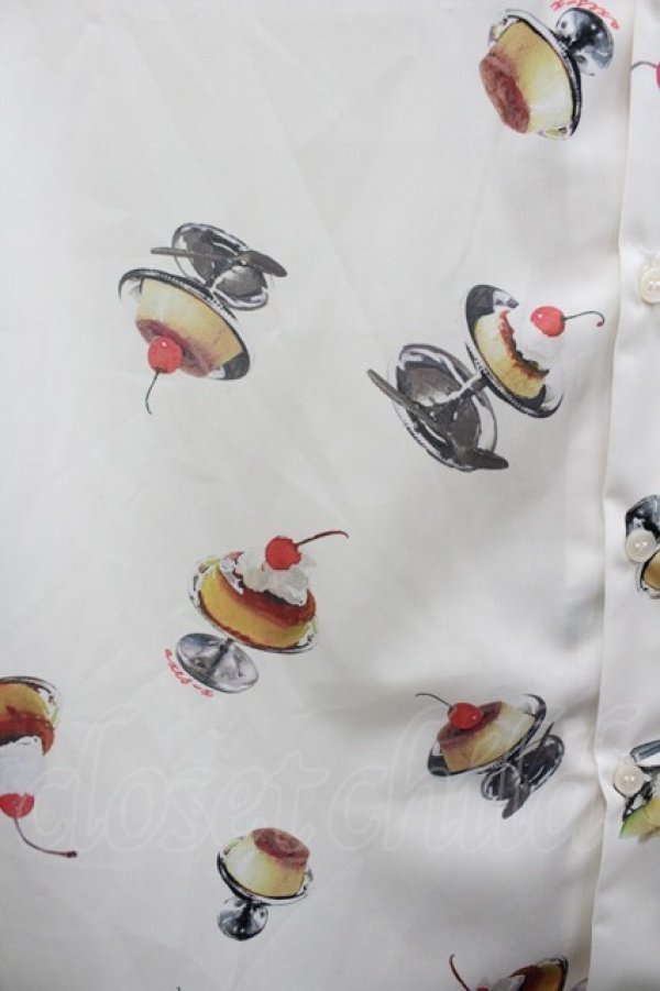 画像3: AXES-X / レトロプリンPT半袖シャツ S アイボリー I-26-02-28-029-LO-BL-SA-ZI (3)