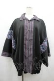 画像1: AXES-X / 和柄コラージュアロハシャツ M 黒 I-26-02-28-032-LO-BL-SA-ZI (1)