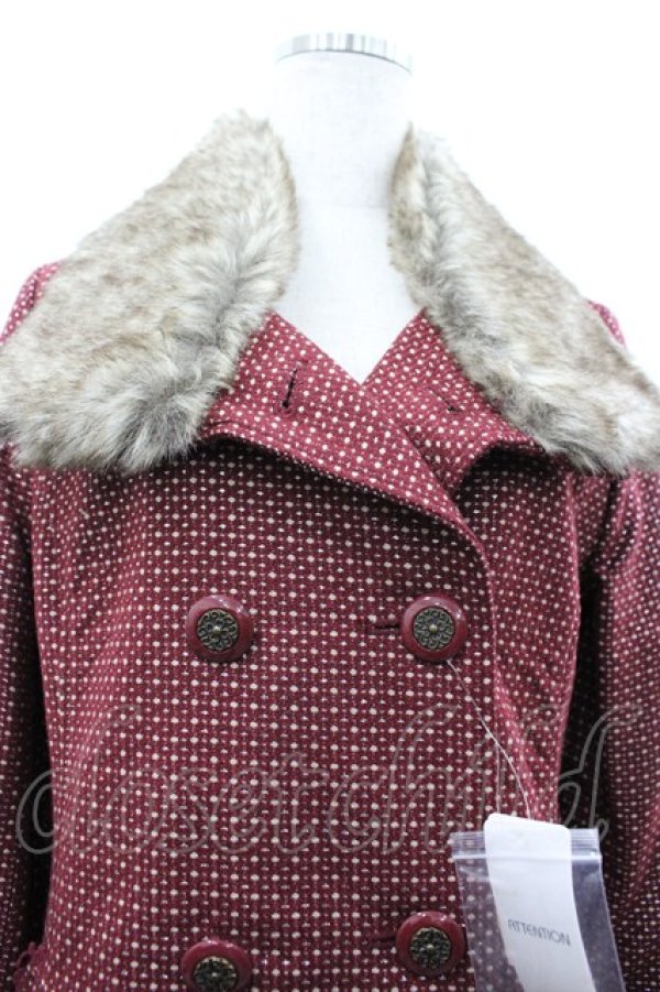 画像3: axes femme / キラキラドットコート M 赤 I-26-03-02-033-AX-CO-TE-ZI (3)