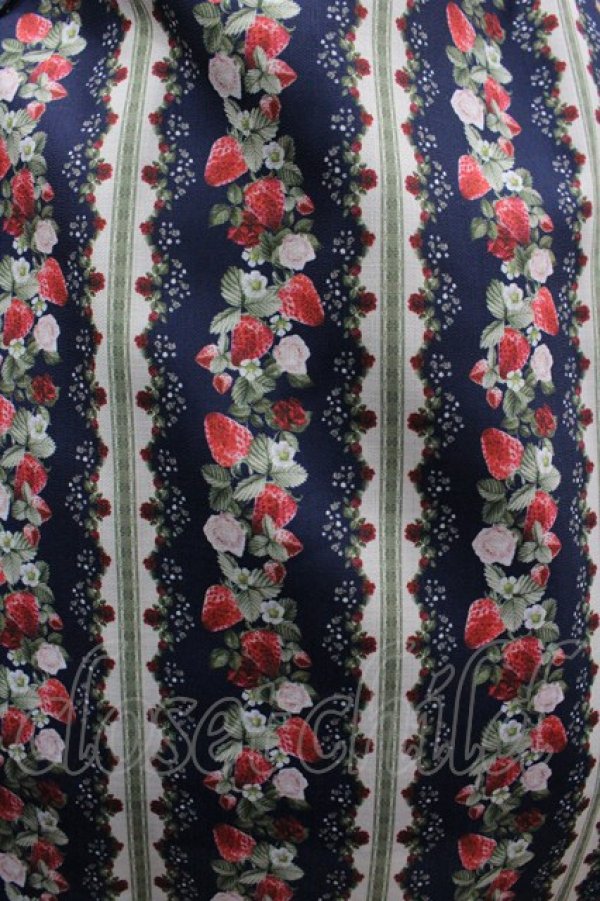 画像3: axes femme kawaii / ローズベリーガーデンジャンパースカート  紺 I-26-03-02-034-AX-OP-SA-ZI (3)