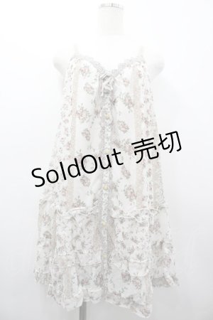 画像: axes femme / 花Ｘレース柄キャミチュニック M キナリ I-26-03-02-044-AX-OP-SA-ZI