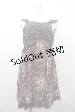 画像: axes femme / キャミ重ねチュニック M ワイン I-26-03-02-055-AX-OP-SA-ZI