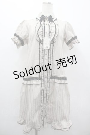 画像: axes femme / ジャストライプワンピ M キナリ I-26-03-02-069-AX-BL-TE-ZI