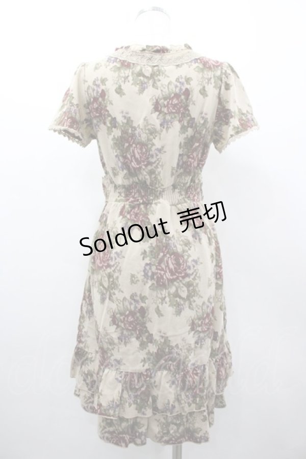 画像2: axes femme / 花柄カットソー姫OP M ベージュ I-26-03-02-074-AX-OP-SA-ZI (2)