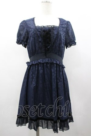 画像: axes femme / ローズエンボス編み上げチュニック M コン I-26-03-02-076-AX-OP-SA-ZI