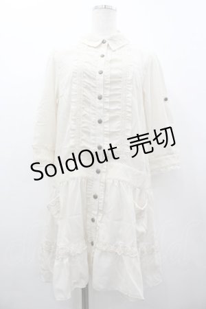 画像: axes femme / ポケット付きシャツチュニック M キナリ I-26-03-02-080-AX-BL-SA-ZI