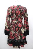 画像2: axes femme / 花柄ワンピース M 黒 I-26-03-02-082-AX-OP-TE-ZI (2)