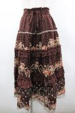 画像1: axes femme / ドット×薔薇スカート M ブラウン I-26-03-02-084-AX-SK-TE-ZI (1)
