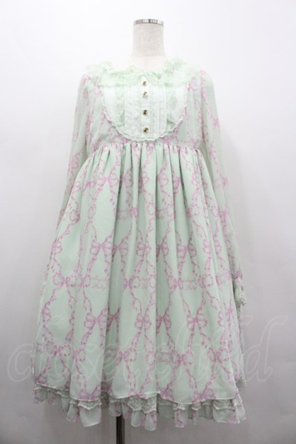 画像1: Angelic Pretty / Sweetie Ribbonワンピース  ミント I-26-03-02-092-AP-OP-SA-ZI (1)